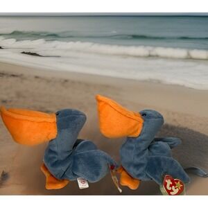 TY Beanie Baby - 2 SCOOP the Pelicans NWT‎